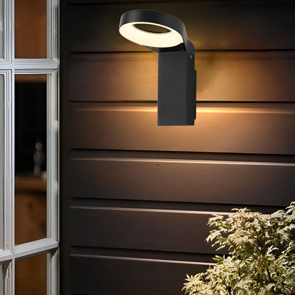 Spoon-shaped Waterproof 18W LED Black Modern Wall Lamp Pathway Lights - Lumpaz