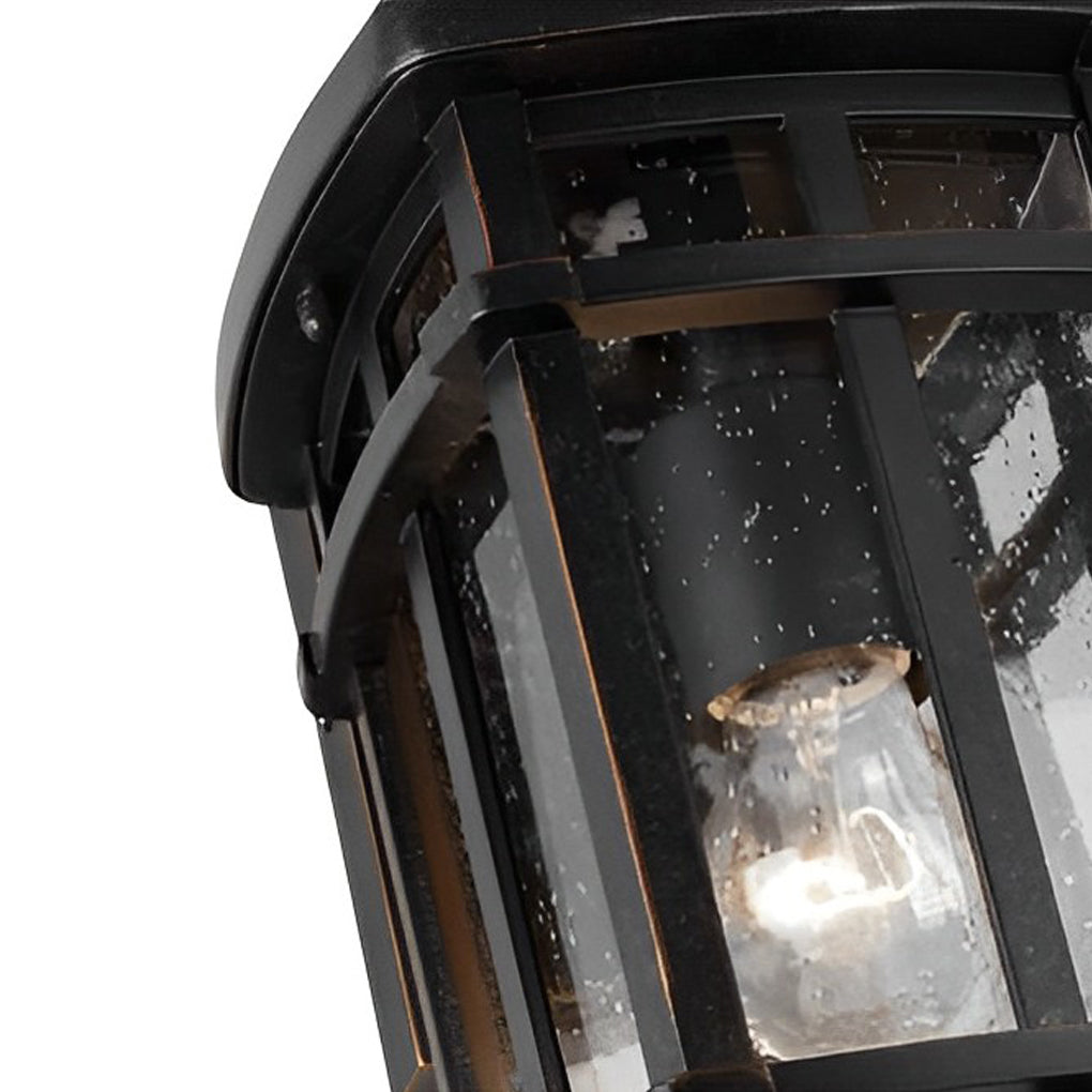 Retro Simple Waterproof Bubbles Glass Shade Modern Outdoor Wall Light - Lumpaz