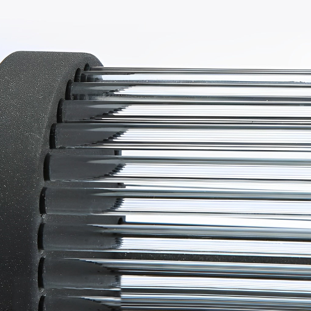 Creative Glass Waterproof LED Black Modern Solar Wall Lamp Exterior Lights - Lumpaz