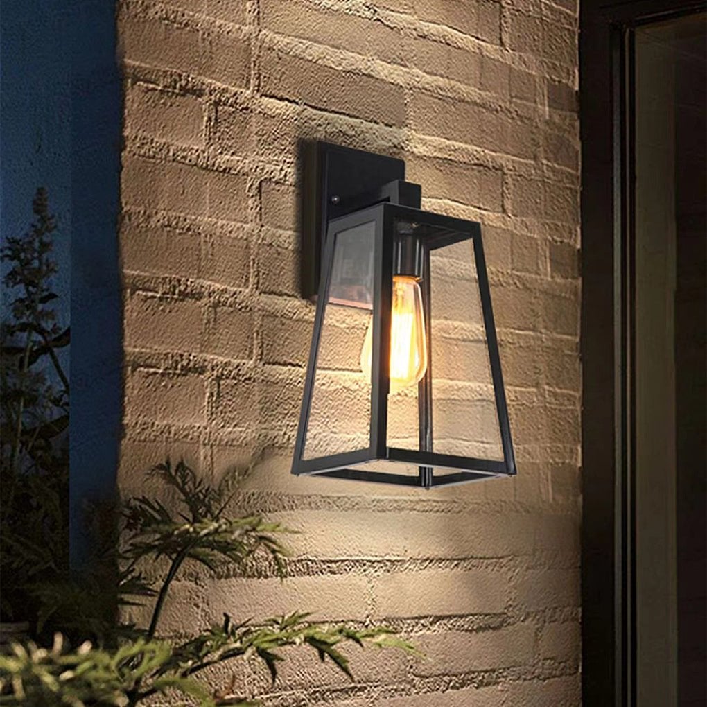 Vintage Industrial Style Glass Sconce Waterproof Outdoor Wall Lights Wall Lamp - Lumpaz