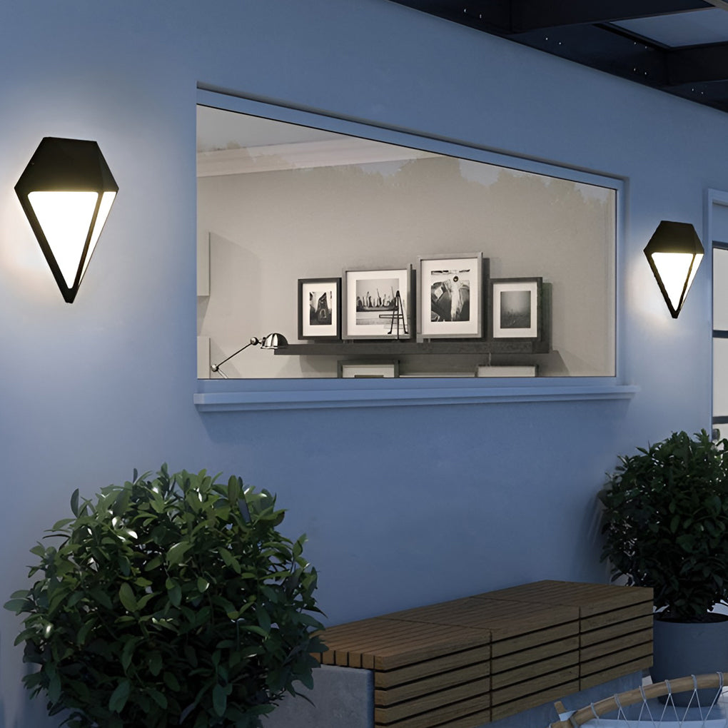 Creative Geometric LED Waterproof Modern Outdoor Wall Lamp Wall Lights Fixture - Lumpaz