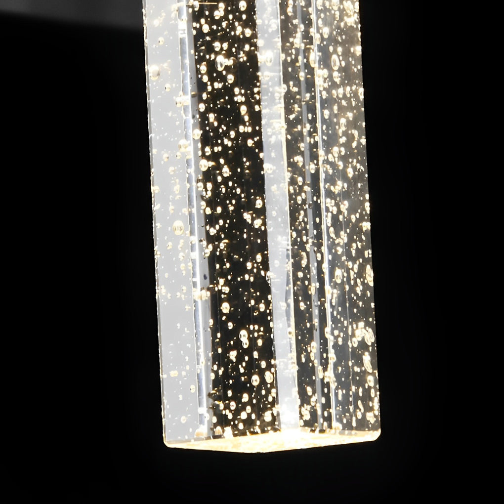 Waterproof LED 10W Crystal Black Modern Outdoor Wall Lamp Exterior Lights - Lumpaz