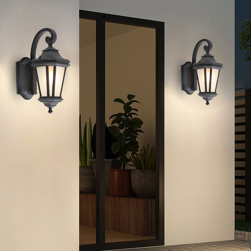 Minimalist Frosted Glass Waterproof European-Style Outdoor Wall Lamp - Lumpaz