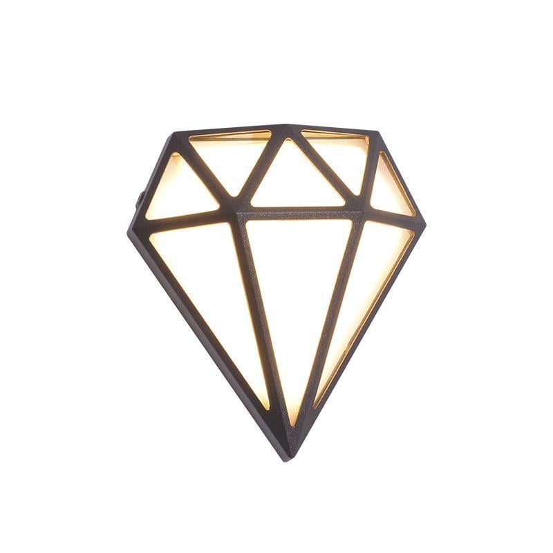 Rhombus Diamonds LED Waterproof Modern Porch Lights Outdoor Wall Lights - Lumpaz