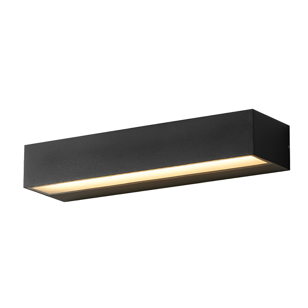 Minimalist Strip Waterproof LED Black Modern Outdoor Wall Washer Light - Lumpaz