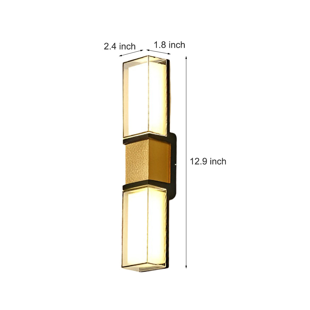 Creative Up and Down Lights Waterproof LED Wall Sconces Outdoor Wall Lights - Lumpaz