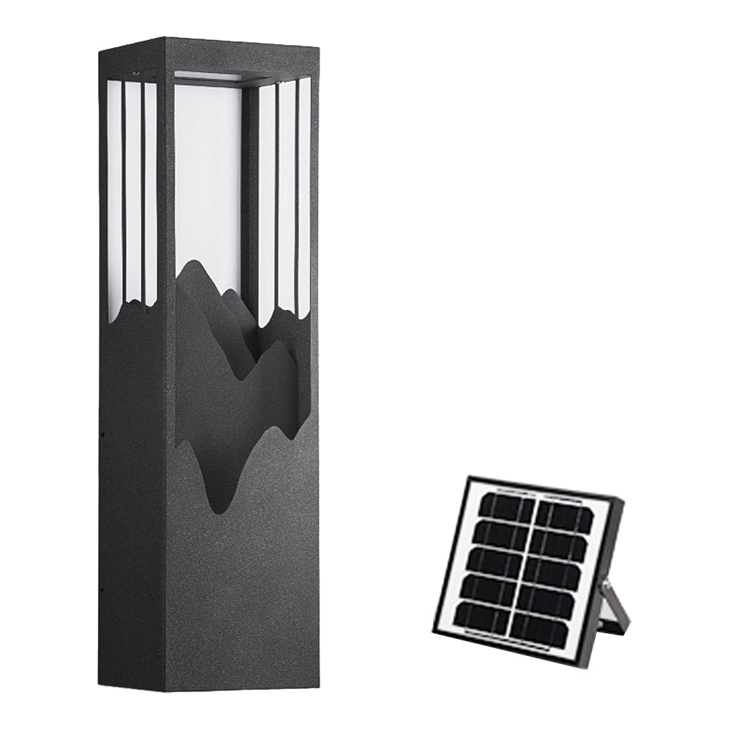 Mountain Scenery LED up Down Lighting Waterproof Solar Wall Lamp Porch Lights - Lumpaz