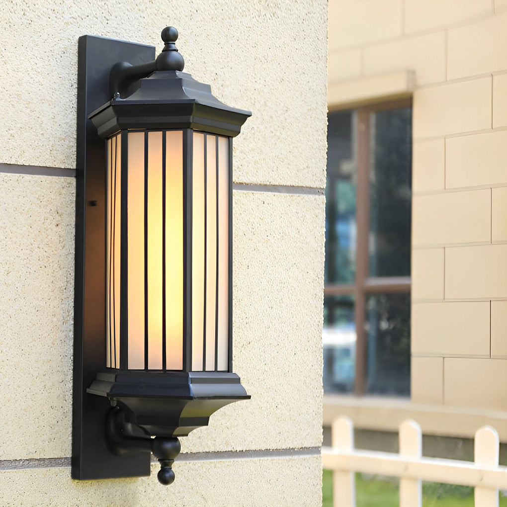 Retro Creative Outdoor Waterproof Black Modern Exterior Wall Lights - Lumpaz