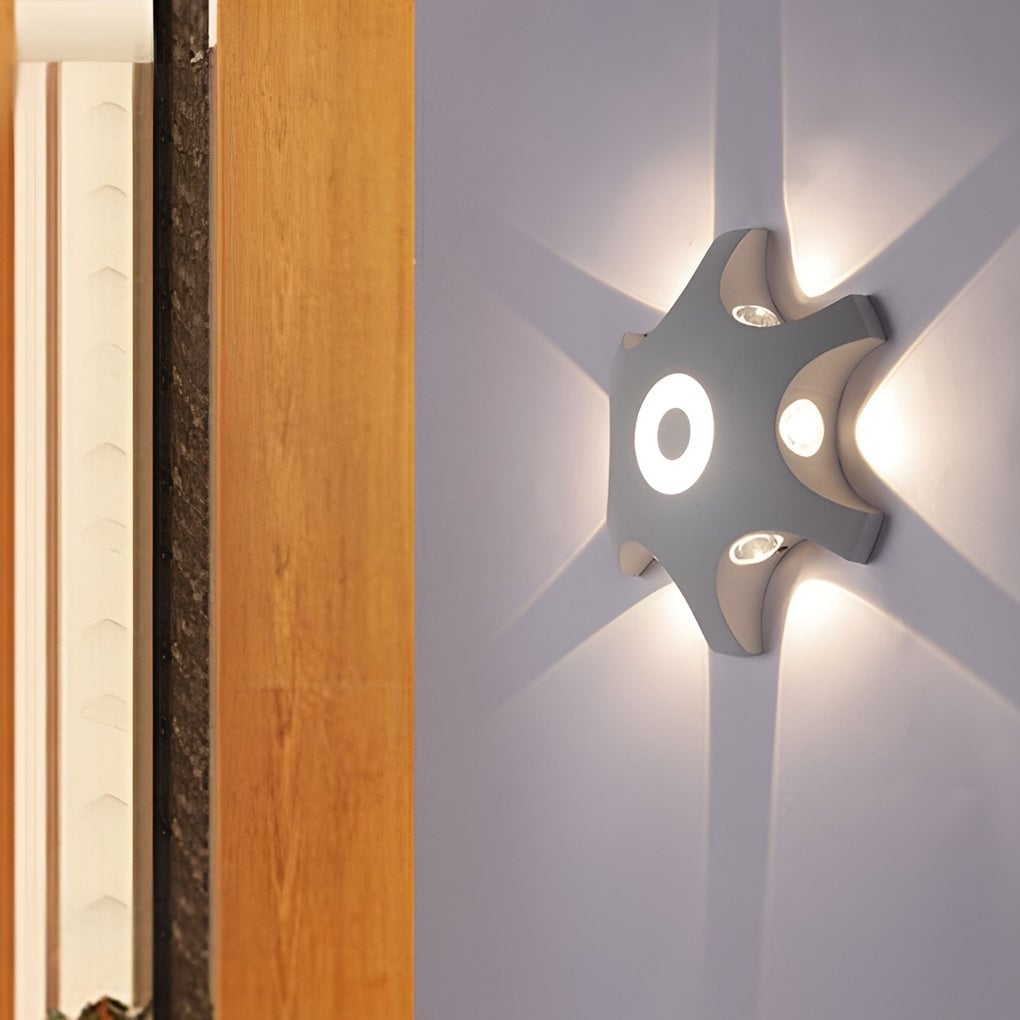 Flower Shaped LED Waterproof Nordic Wall Washer Lights Wall Sconces Lighting - Lumpaz