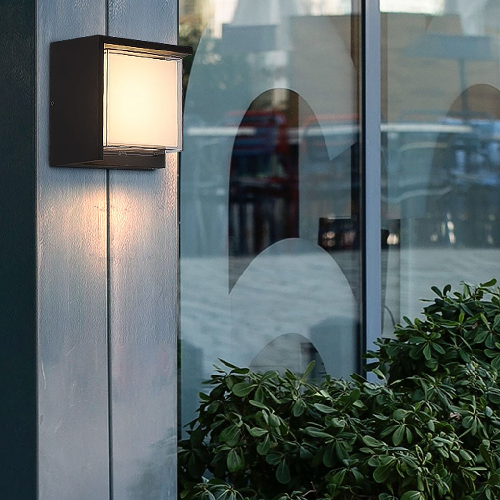 Modern Outdoor Round Square Waterproof Wall Light for Villa Garden Balcony Door Front - Lumpaz