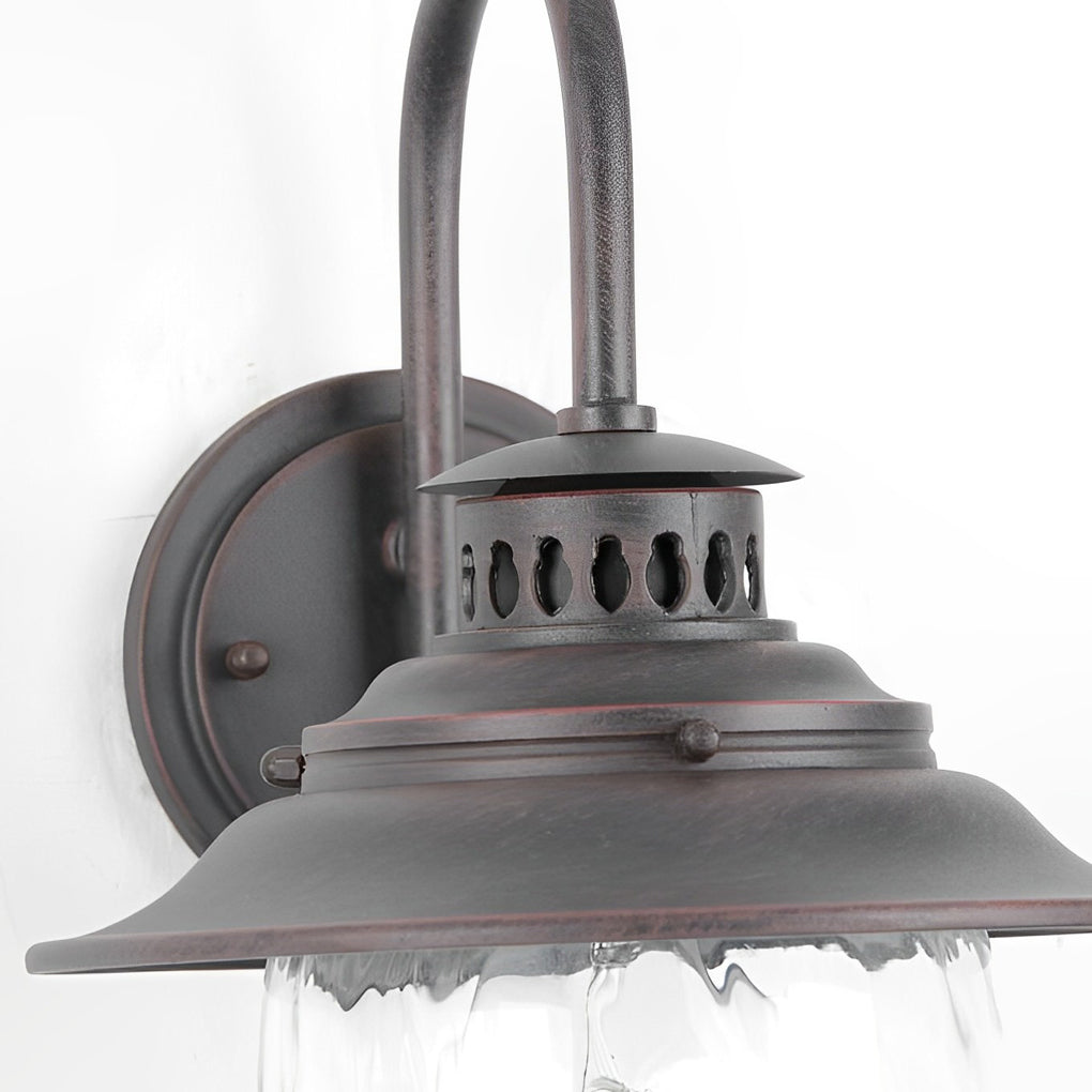 Creative Glass Metal LED Waterproof Modern Outdoor Wall Lamp Wall Sconce Lighting - Lumpaz