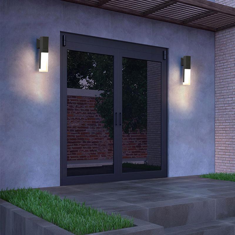 Square Up and Down Lighting LED Waterproof Modern Outdoor Wall Lights - Lumpaz