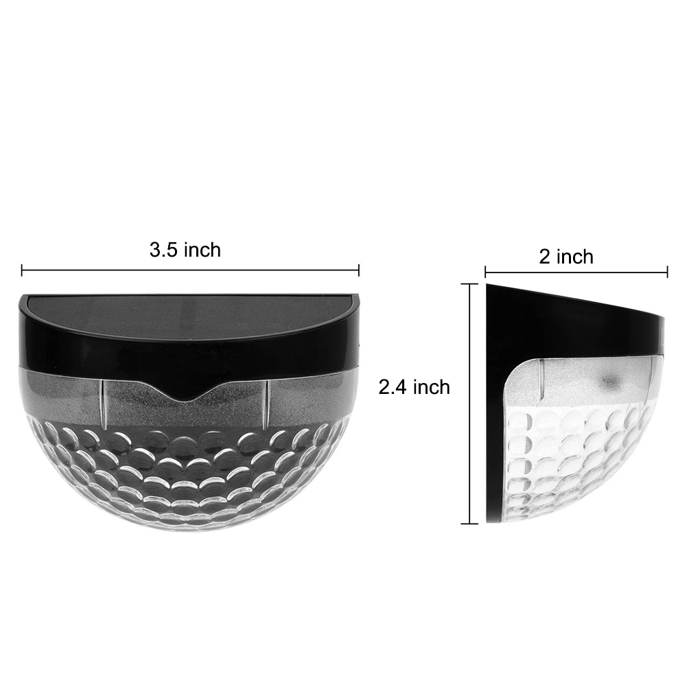 4 Pcs Solar Stair Lights Outdoor Step Lights LED Garden Lights Wall Mounted Lights - Lumpaz