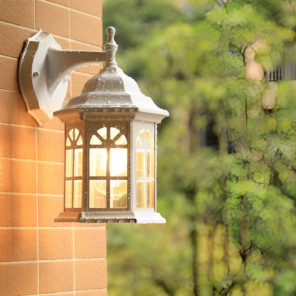 Waterproof Aluminum Alloy Glass LED European Style Outdoor Wall Lights - Lumpaz