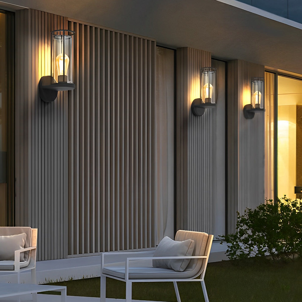 Minimalist Round Waterproof Retro Wall Lamp Outdoor Lawn Lights Path Lights - Lumpaz