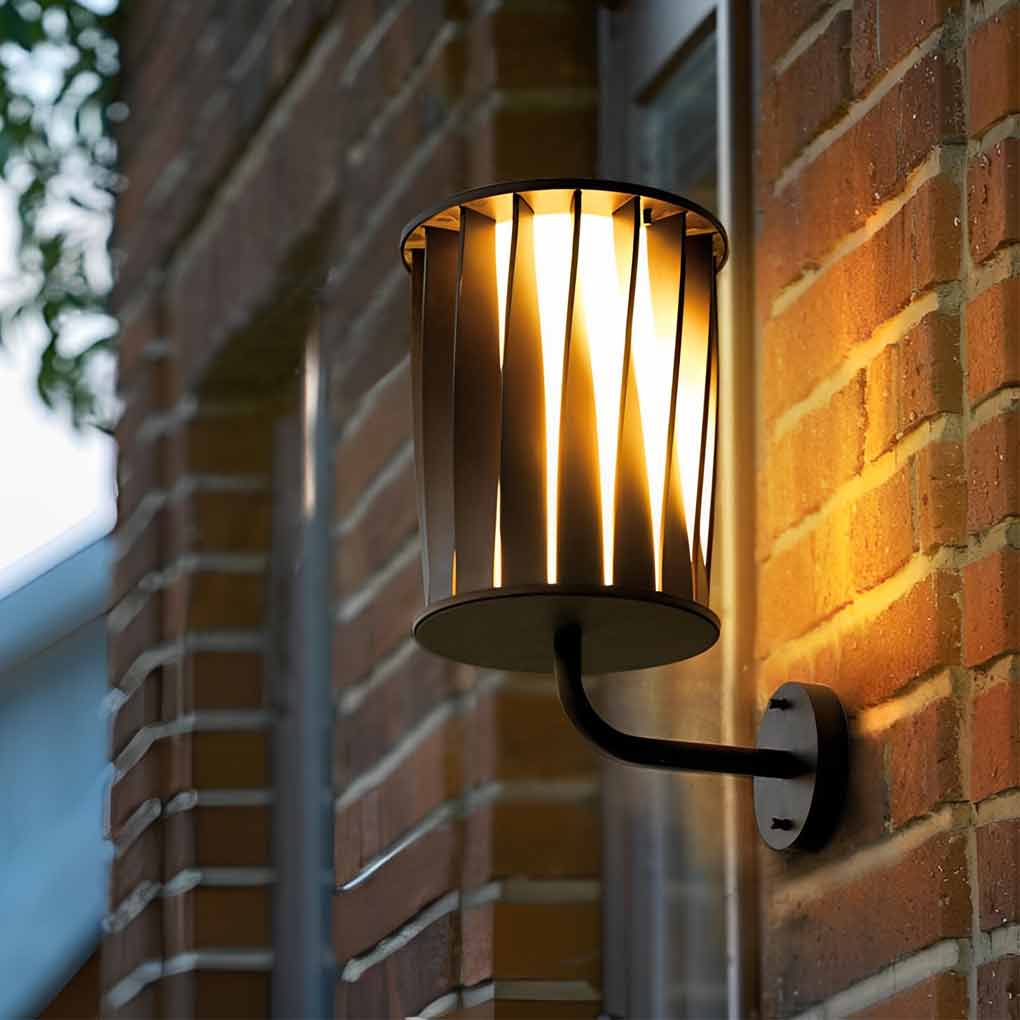 Creative Twisted Waterproof LED Modern Outdoor Wall Lamp Plug in Wall Lights - Lumpaz