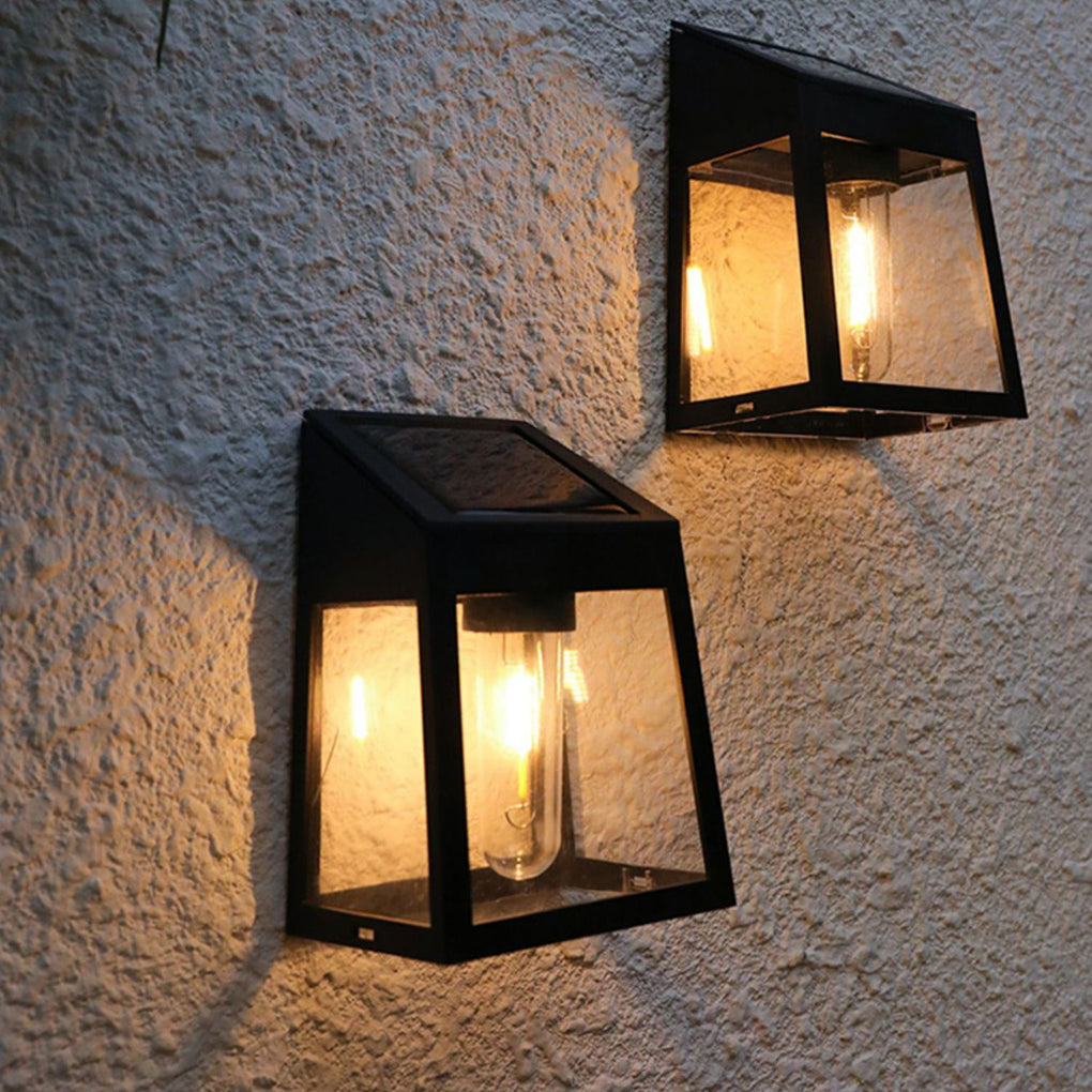 Waterproof Tungsten Bulb Intelligent Three Modes Modern Solar Wall Lights - Lumpaz