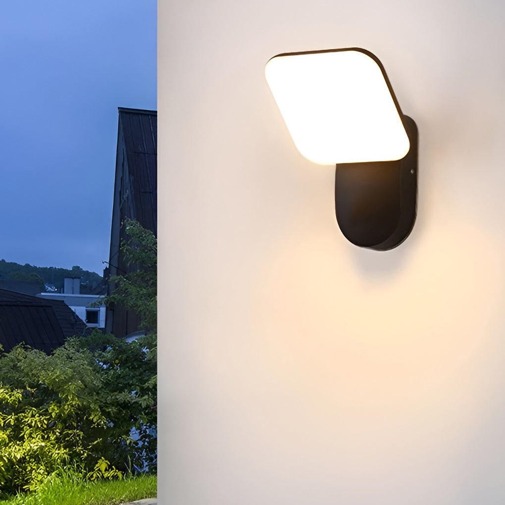 Square LED 12w Waterproof Modern Outdoor Wall Lamp Wall Sconces Lighting - Lumpaz