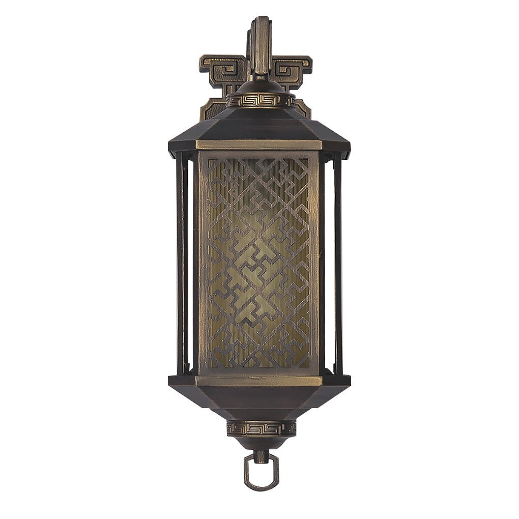 Classical Hollow Pattern Outdoor Waterproof Wall Lamp for Villa Courtyard Corridor - Lumpaz