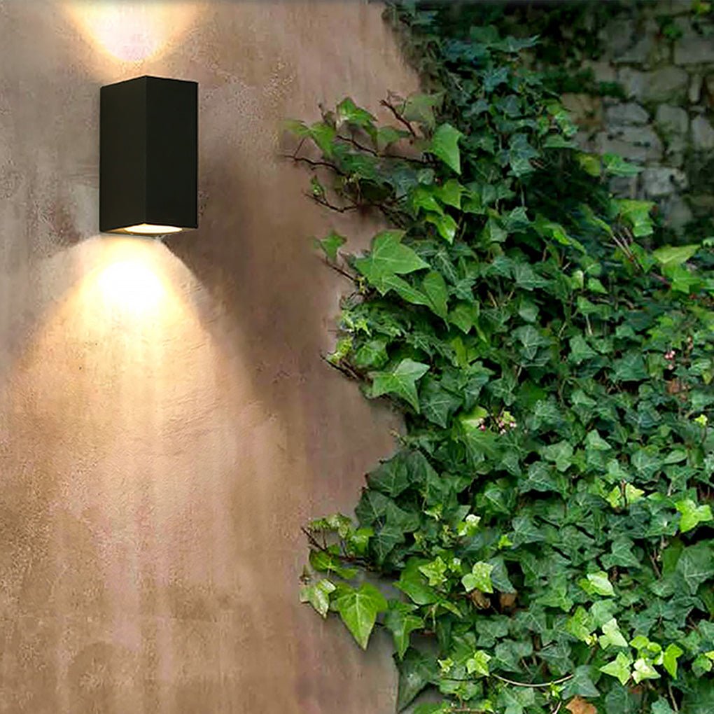 Modern Square Design Outdoor Waterproof Wall Light for Villa Courtyard Balcony - Lumpaz