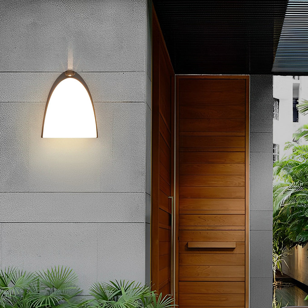 Creative LED Waterproof Aluminum Black Modern Outdoor Wall Sconce Lighting - Lumpaz