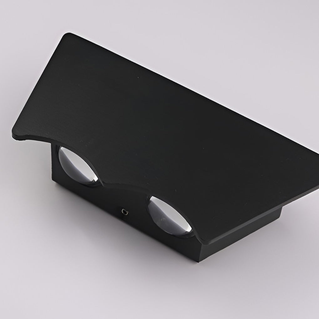 LED Up and Down Lights Waterproof Black Modern Sconce Wall Washer Light - Lumpaz