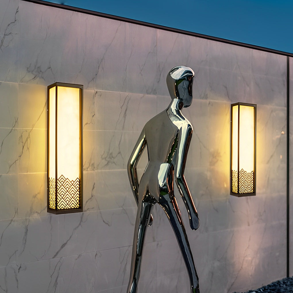 Vintage Waterproof Stainless Steel Brown Wall Lamp Exterior Lights - Lumpaz