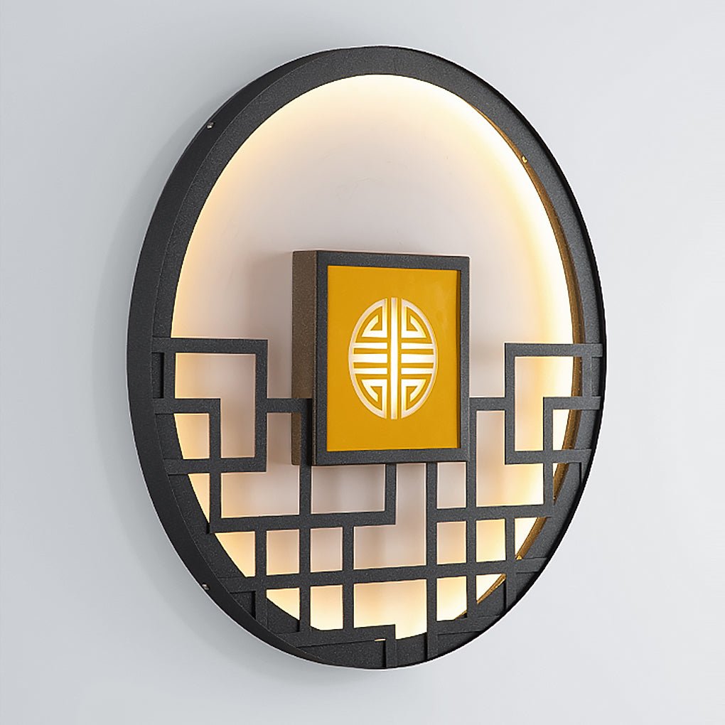 Asian Style Outdoor LED Landscape Decorative Lighting Wall Lamp for Villa Courtyard - Lumpaz