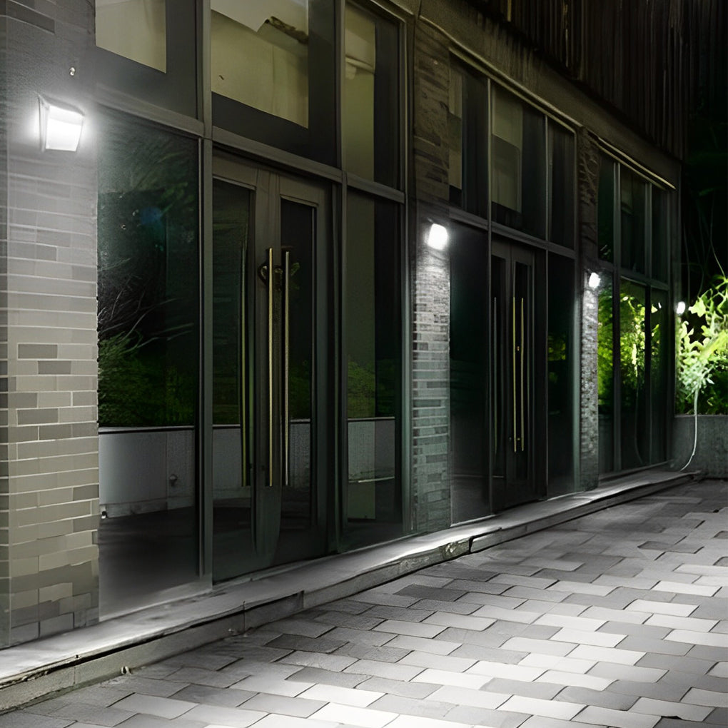 Rectangular Waterproof LED Motion Sensor Solar Wall Lights Outdoor Wall Lamp - Lumpaz