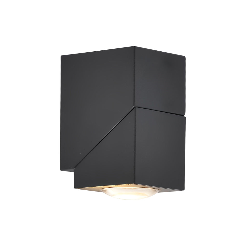 Adjustable Up and Down Light Motion Sensor Waterproof Black Wall Lamp - Lumpaz