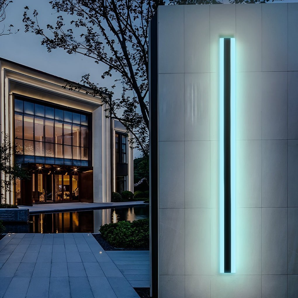 Long Strip Waterproof LED RGB Multi Color Modern Outdoor Sconces - Lumpaz