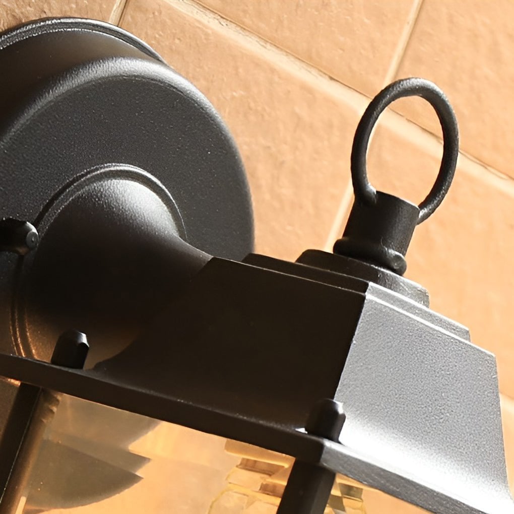 Square Glass Wall Lamp Outdoor Wall Sconce Lighting LED Waterproof Wall Lights - Lumpaz