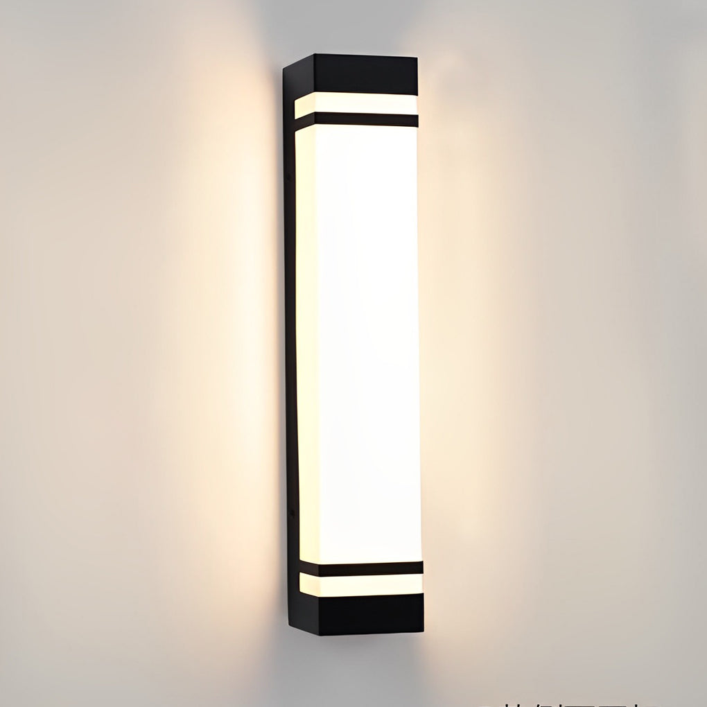 Waterproof Strip LED Black Modern Outdoor Wall Light Fixture Wall Lamp - Lumpaz