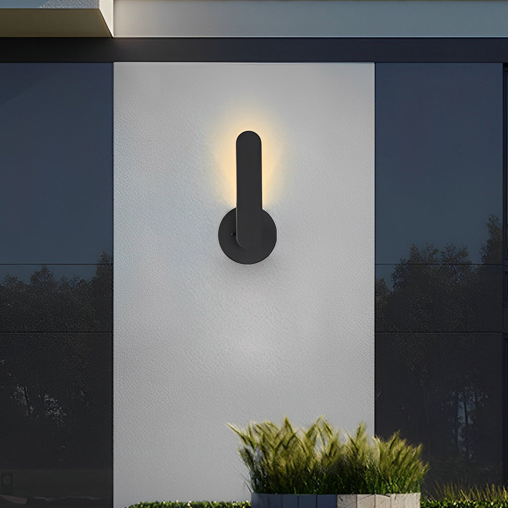 Strip Aluminum Waterproof LED 10W Black Modern Outdoor Wall Lighting - Lumpaz