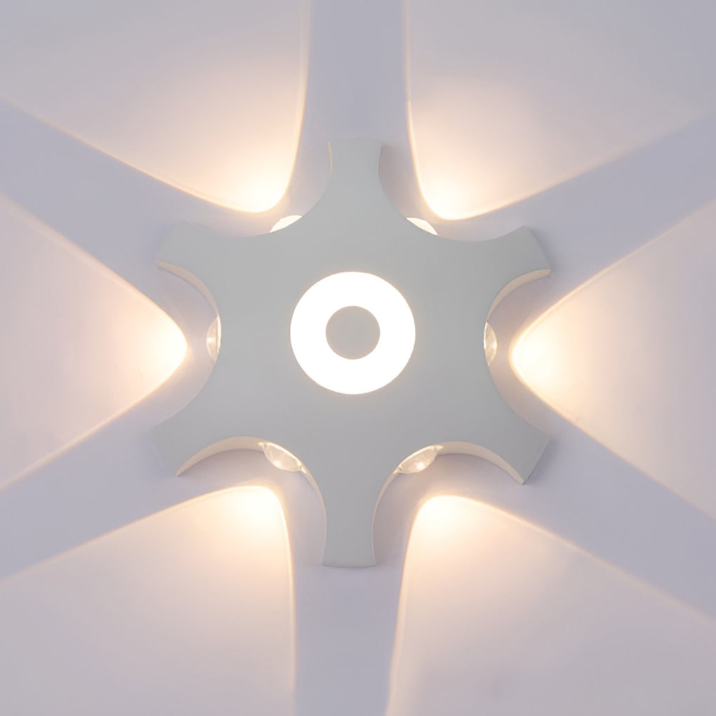 Flower Shaped LED Waterproof Nordic Wall Washer Lights Wall Sconces Lighting - Lumpaz