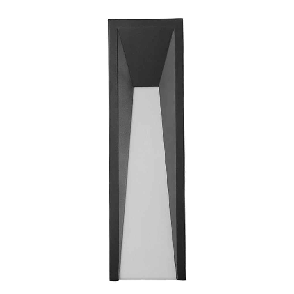 Arched Trapezoid Waterproof Black LED Modern Outdoor Wall Lights Wall Lamp - Lumpaz