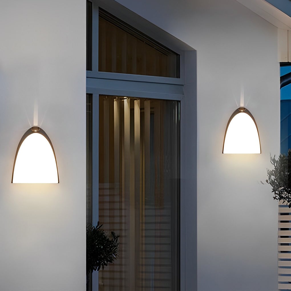 Creative LED Waterproof Aluminum Black Modern Outdoor Wall Sconce Lighting - Lumpaz