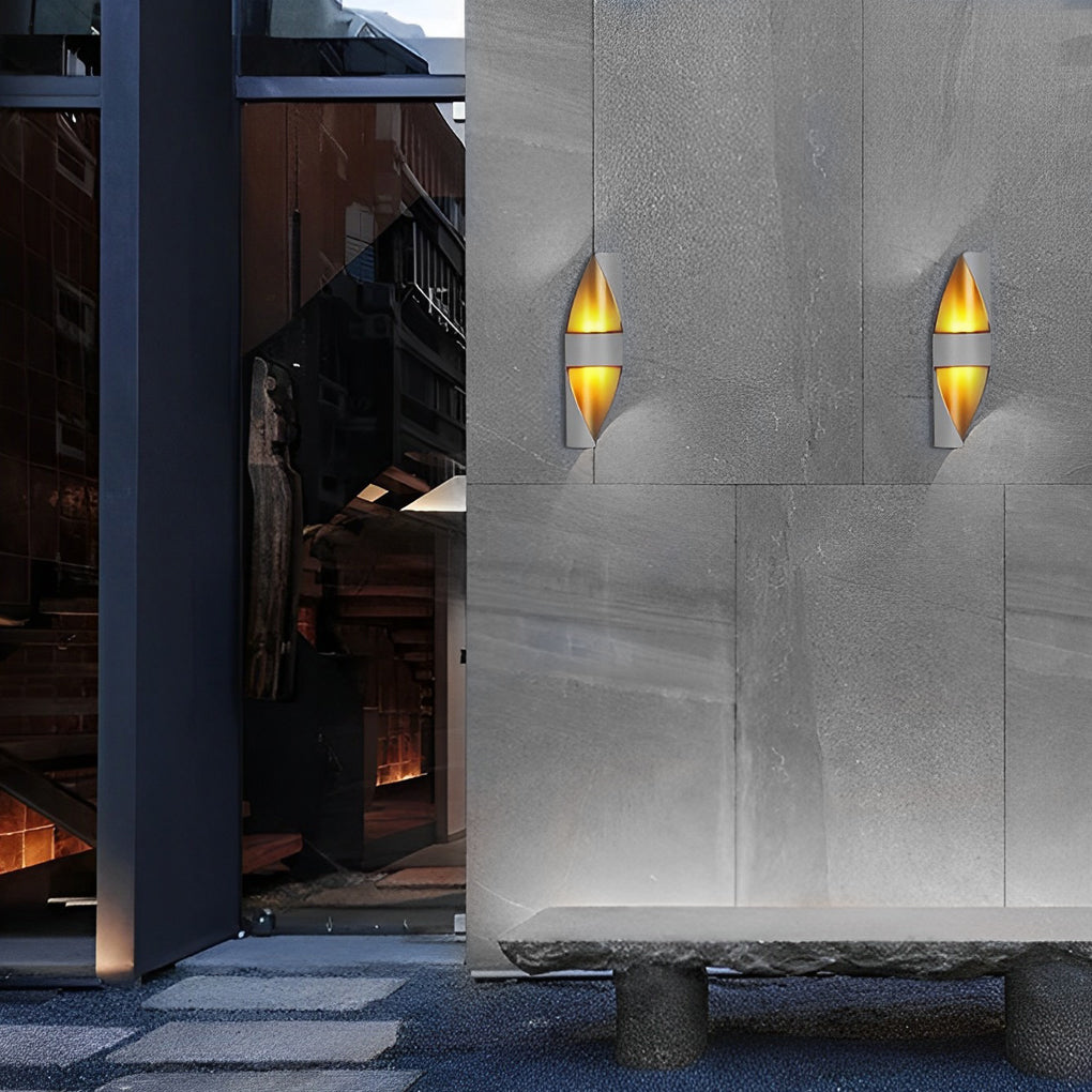Circular Waterproof Up and Down Lighting COB Modern Outdoor Wall Lights - Lumpaz