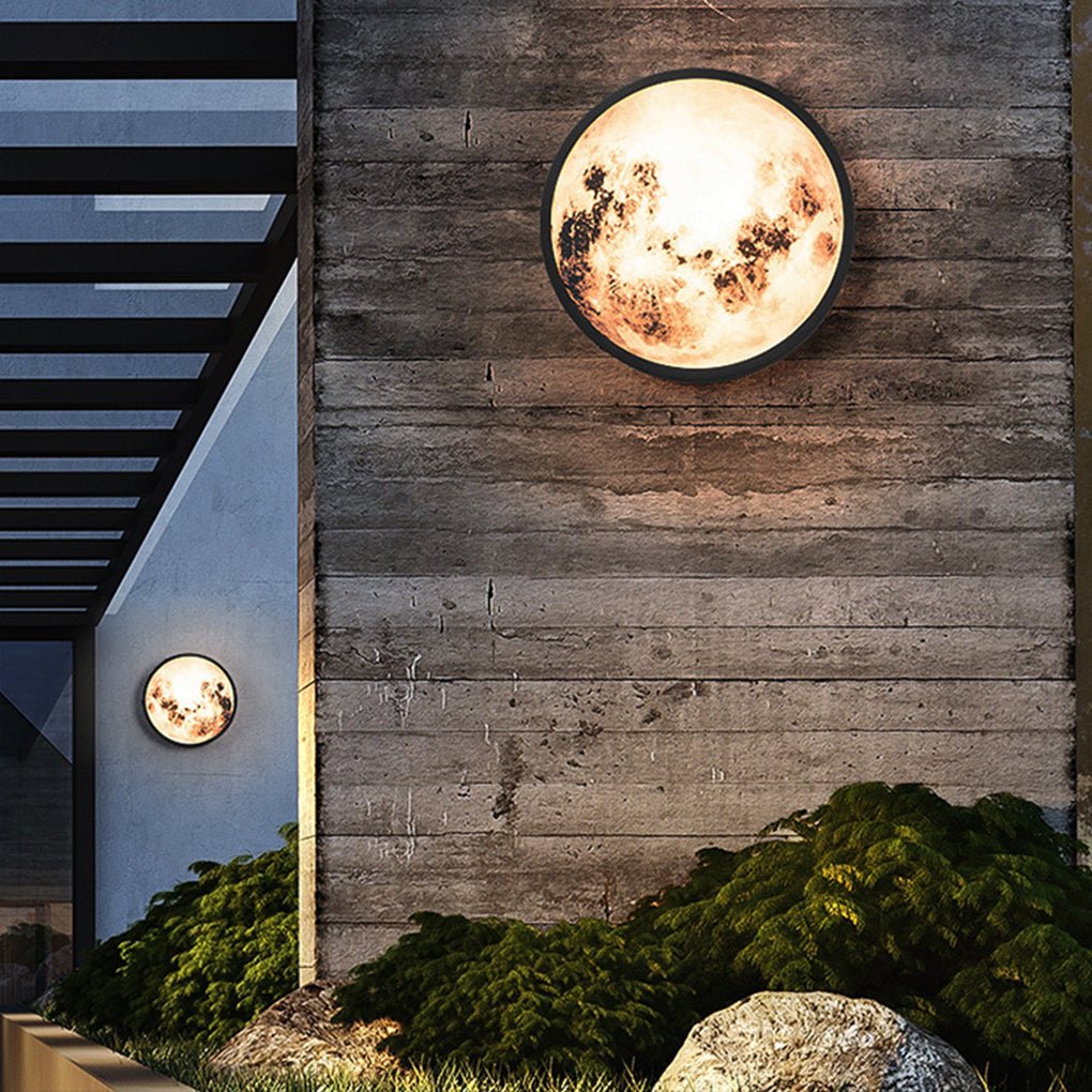 Creative Moon Outdoor Waterproof Garden Light LED Exterior Wall Light - Lumpaz