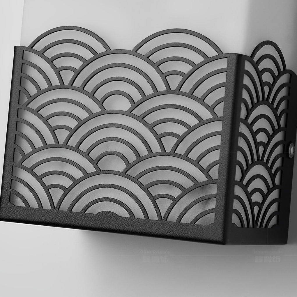 Rectangular Resin LED Waterproof Vintage Outdoor Wall Lights Wall Lamp - Lumpaz