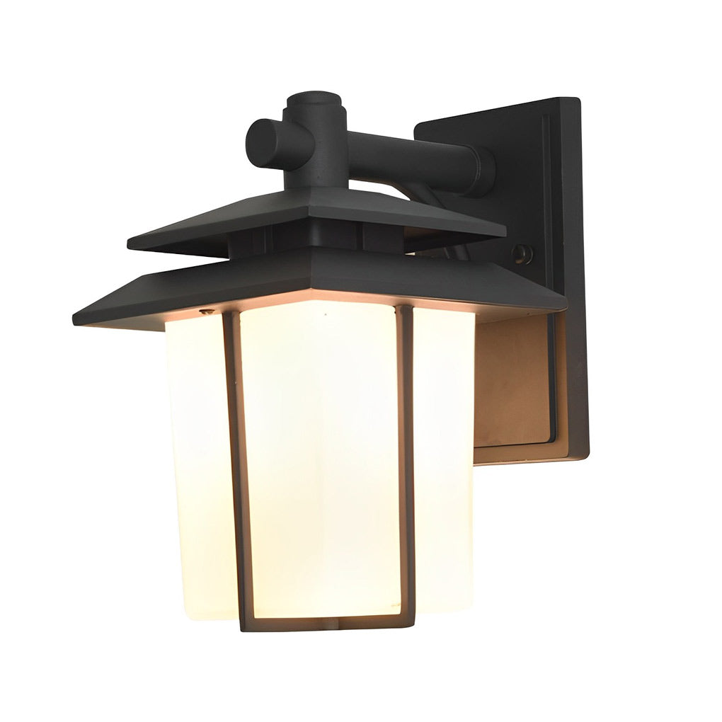 Vintage Glass Aluminum Waterproof European Style Outdoor Wall Sconces Lighting - Lumpaz