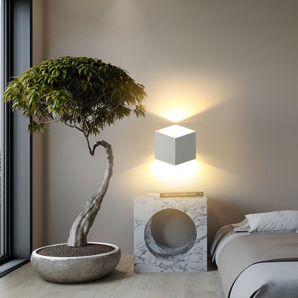 Square Waterproof up and down Lighting LED Modern Outdoor Wall Lights - Lumpaz