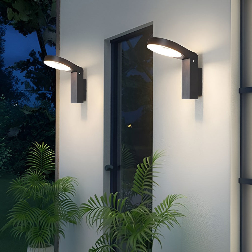Spoon-shaped Waterproof 18W LED Black Modern Wall Lamp Pathway Lights - Lumpaz