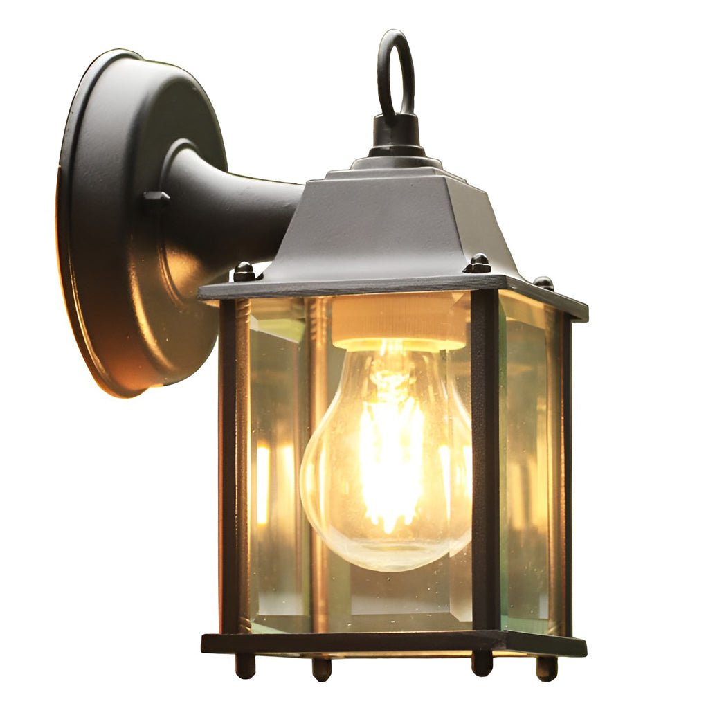 Square Glass Wall Lamp Outdoor Wall Sconce Lighting LED Waterproof Wall Lights - Lumpaz