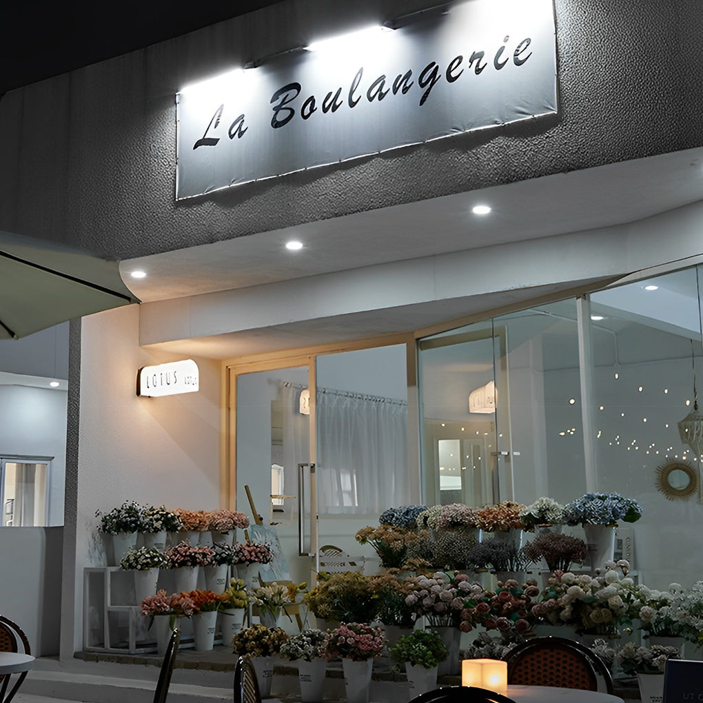 Rectangular Adjustable Waterproof LED Modern Signboard Solar Wall Lamp - Lumpaz