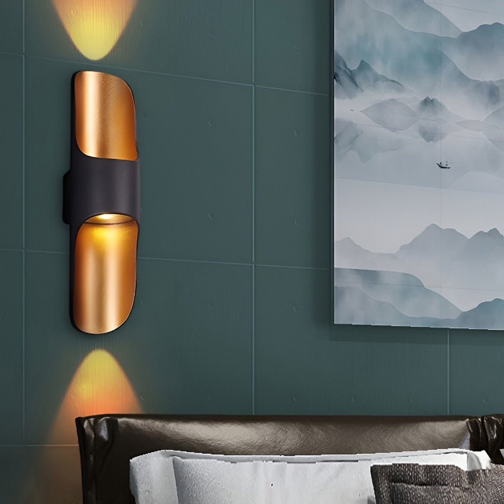 Waterproof Up and Down Lights LED Modern Outdoor Wall Sconces Lighting - Lumpaz