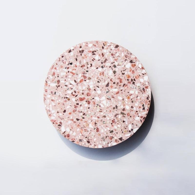 Circular Terrazzo Waterproof Minimalist Outdoor Wall Lights Porch Lights - Lumpaz