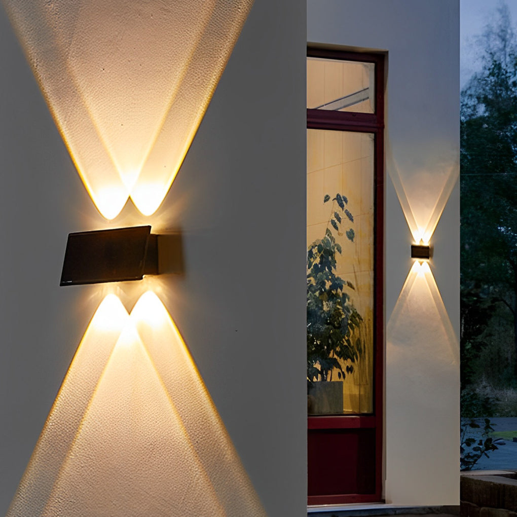 Rectangular Up and Down Light LED Waterproof Modern Wall Washer Lights - Lumpaz