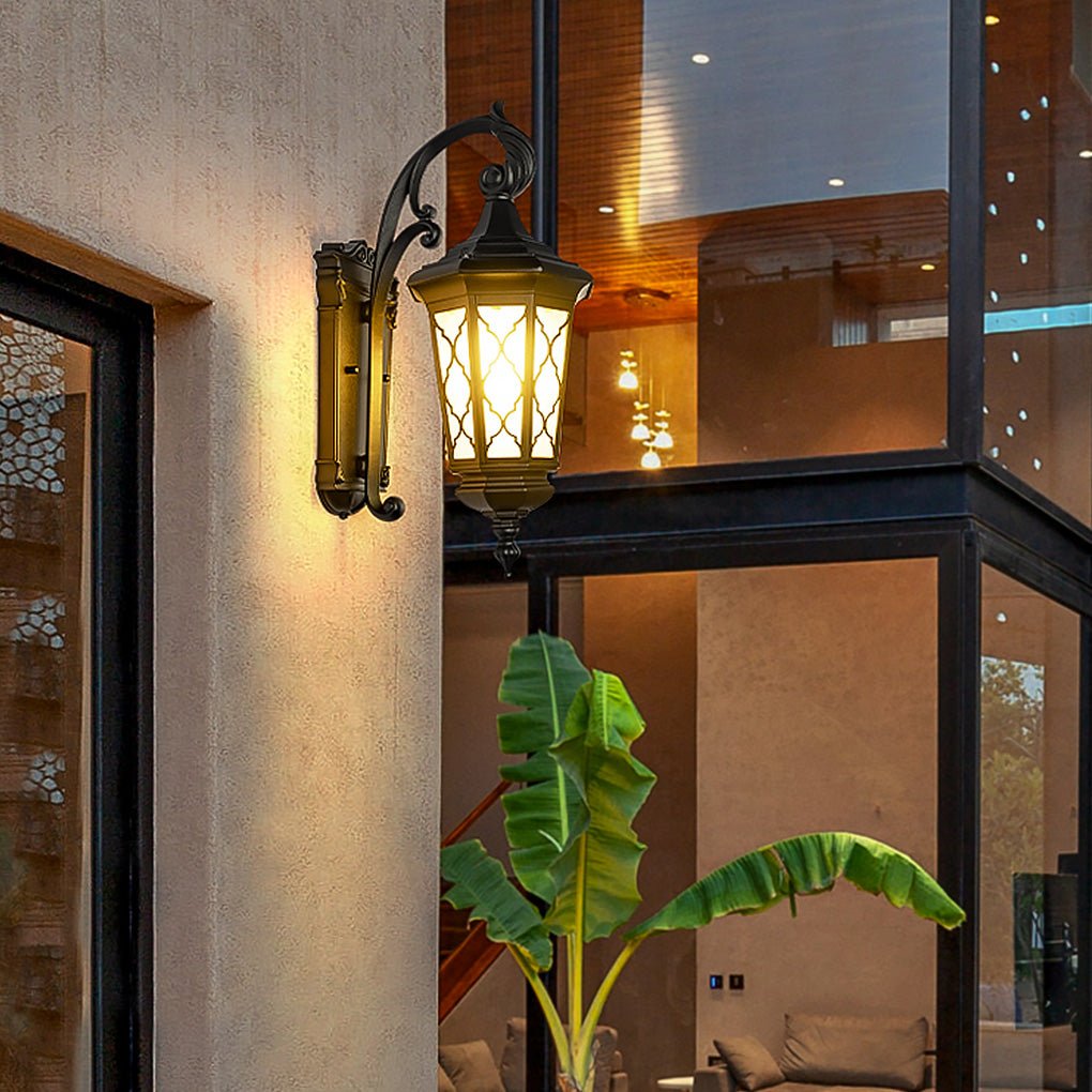 Outdoor Retro Waterproof Wall Lamp Decorative Lighting for Villa Courtyard Balcony - Lumpaz