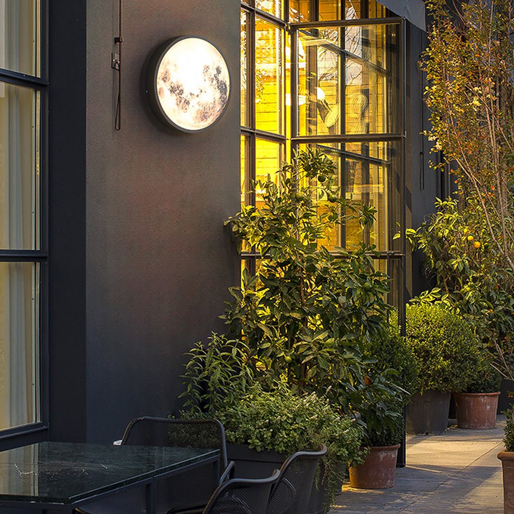 Creative Moon Outdoor Waterproof Garden Light LED Exterior Wall Light - Lumpaz